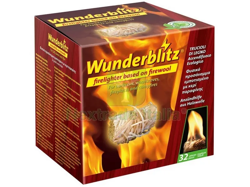 12PZ Accendifuoco Ecologico in Riccioli 32 pezzi — Tempo libero outdoor — rif. FERX.VIT49683