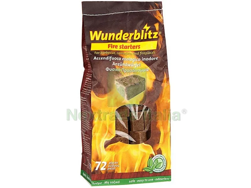 12PZ ACCENDIFUOCO ECOLOGICO 72 cubetti (sacchetto) — Tempo libero outdoor — rif. FERX.VIT49682 12PZ ACCENDIFUOCO ECOLOGICO 72 cubetti (sacchetto) — Tempo libero outdoor — rif. FERX.VIT49682
