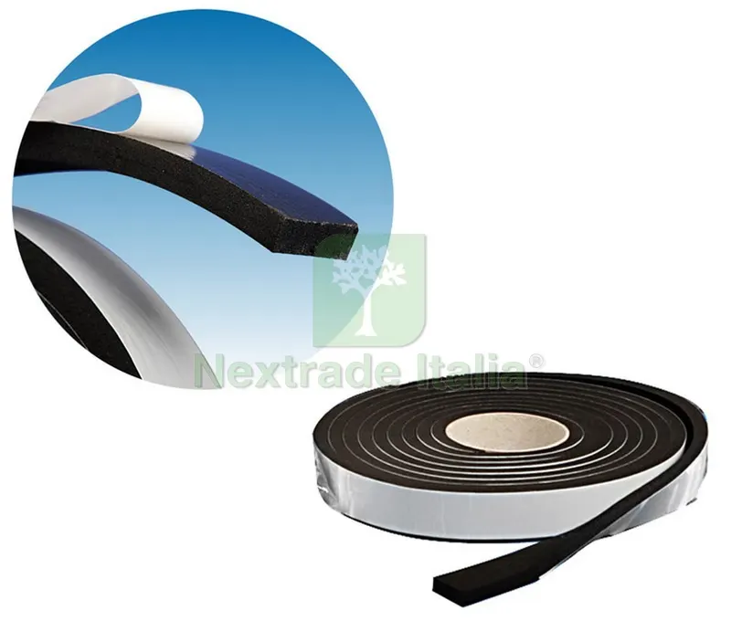 PARAFREDDO IN GOMMA mt. 10 mm. 30x5 - Nero — Scarichi e sifoni — rif. FERX.VIT42191