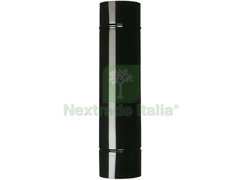 12PZ Tubo per Stufa a Legna Porcellanato Classic Col. Nero Ø cm. 12x 25 — Canne fumarie e fumisteria — rif. FERX.VIT54962 12PZ Tubo per Stufa a Legna Porcellanato Classic Col. Nero Ø cm. 12x 25 — Canne fumarie e fumisteria — rif. FERX.VIT54962