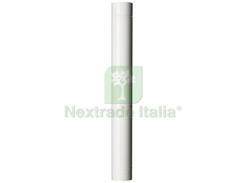12PZ Tubo per Stufa a Legna Porcellanato Classic Col. Bianco Ø cm. 10x 50 — Canne fumarie e fumisteria — rif. FERX.VIT54915 12PZ Tubo per Stufa a Legna Porcellanato Classic Col. Bianco Ø cm. 10x 50 — Canne fumarie e fumisteria — rif. FERX.VIT54915