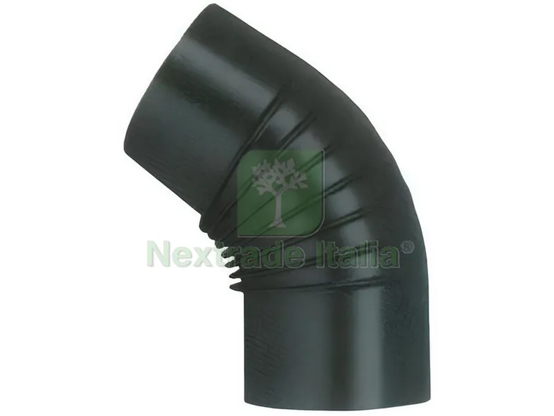12PZ Gomito 45° per Stufa a Legna Porcellanato Classic Col. Nero Ø cm. 13 — Stufe e camini — rif. FERX.VIT55024 12PZ Gomito 45° per Stufa a Legna Porcellanato Classic Col. Nero Ø cm. 13 — Stufe e camini — rif. FERX.VIT55024