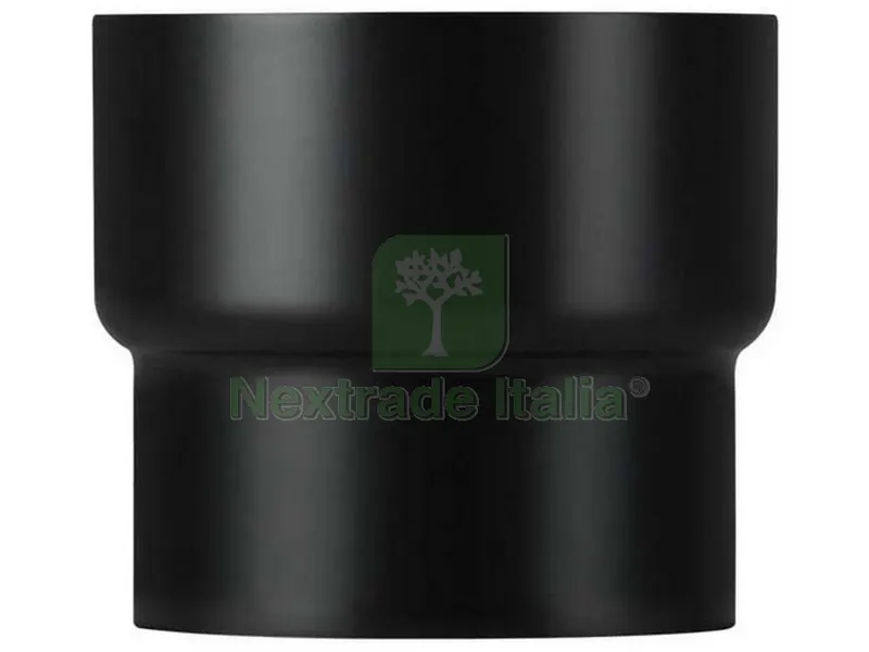 2PZ Riduzione Stufa a Legna Porcellanato Plus Light Col. Nero opaco Ø cm. 13x12 — Canne fumarie e fumisteria — rif. FERX.VIT55242 2PZ Riduzione Stufa a Legna Porcellanato Plus Light Col. Nero opaco Ø cm. 13x12 — Canne fumarie e fumisteria — rif. FERX.VIT55242