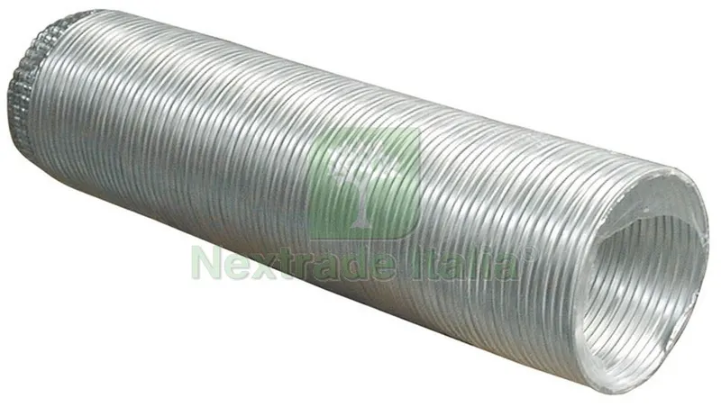 6PZ TUBO FLESSIBILE PER STUFA ALLUMINIO Ø cm. 18 — Tubi e raccordi — rif. FERX.VIT8410 6PZ TUBO FLESSIBILE PER STUFA ALLUMINIO Ø cm. 18 — Tubi e raccordi — rif. FERX.VIT8410