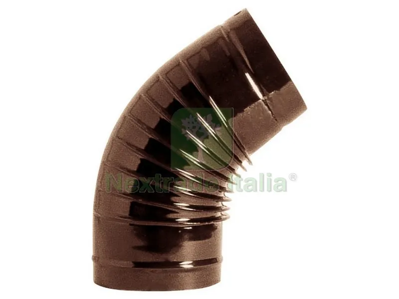 12PZ GOMITO A 45° PER STUFA Col. Marrone Ø cm. 12 — Tubi e raccordi — rif. FERX.VIT46172