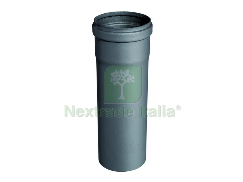 2PZ TUBO PER STUFE A PELLET Col. Nero opaco cm. 8x 25 2PZ TUBO PER STUFE A PELLET Col. Nero opaco cm. 8x 25