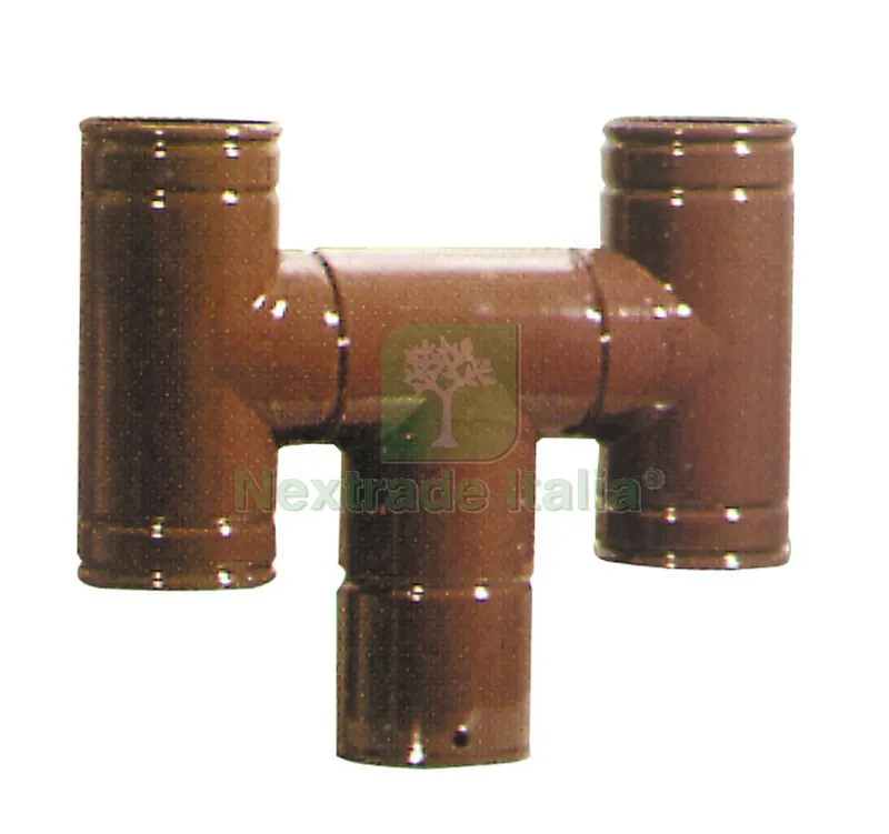 5PZ CAMINO AD H Col. Marrone Ø cm. 12 — Stufe e camini — rif. FERX.VIT2871 5PZ CAMINO AD H Col. Marrone Ø cm. 12 — Stufe e camini — rif. FERX.VIT2871