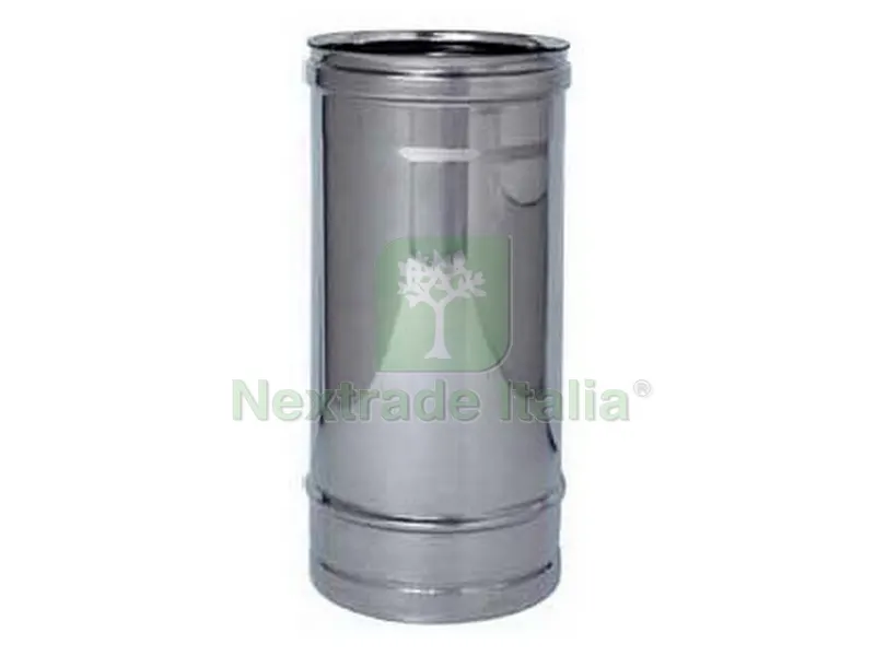 TUBO INOX AISI 304 PER STUFA Ø cm.13x 50 — Tubi e raccordi — rif. FERX.VIT16307