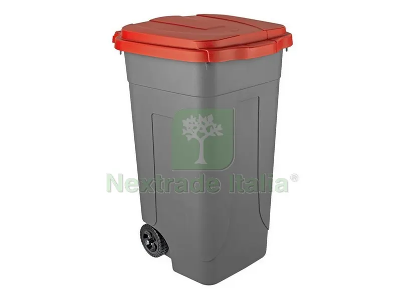 BIDONE PER DIFFERENZIATA Lt. 80 - cm. 45x50x78 h col. Rosso/Grigio — Casalinghi e organizzazione — rif. FERX.VIT52529 BIDONE PER DIFFERENZIATA Lt. 80 - cm. 45x50x78 h col. Rosso/Grigio — Casalinghi e organizzazione — rif. FERX.VIT52529