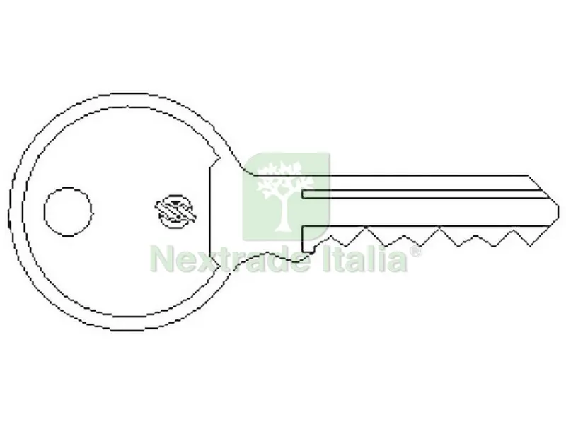 10PZ CHIAVE GREZZA PER BASCULANTE E SERRANDA A CILINDRO — Serrature e cilindri — rif. FERX.VIT55214