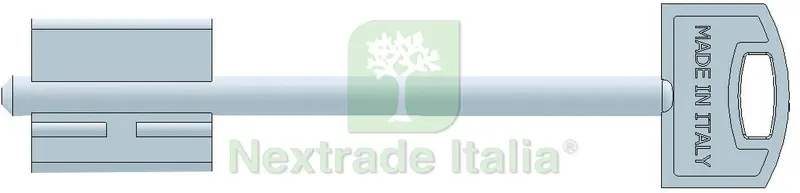5PZ CHIAVE GREZZA PER PORTE BLINDATE Mod. I gambo mm. 60 — Serrature e cilindri — rif. FERX.VIT56293