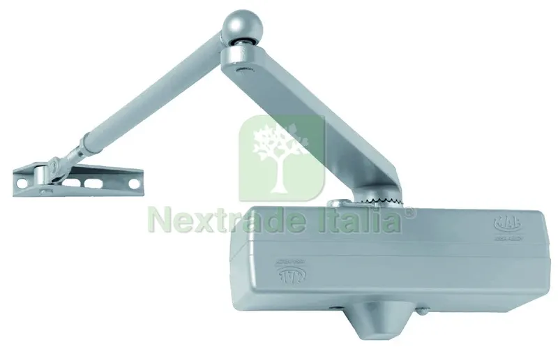 CHIUDIPORTA AEREO CON FERMO Art. 564 x porte mm. 850÷1250 Col. Argento — Ferramenta porte e finestre — rif. FERX.VIT57707 CHIUDIPORTA AEREO CON FERMO Art. 564 x porte mm. 850÷1250 Col. Argento — Ferramenta porte e finestre — rif. FERX.VIT57707