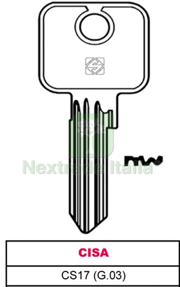 10PZ CHIAVE OTTONE CS17 (G.VAD 0) CISA — Serrature e cilindri — rif. FERX.VIT30333 10PZ CHIAVE OTTONE CS17 (G.VAD 0) CISA — Serrature e cilindri — rif. FERX.VIT30333
