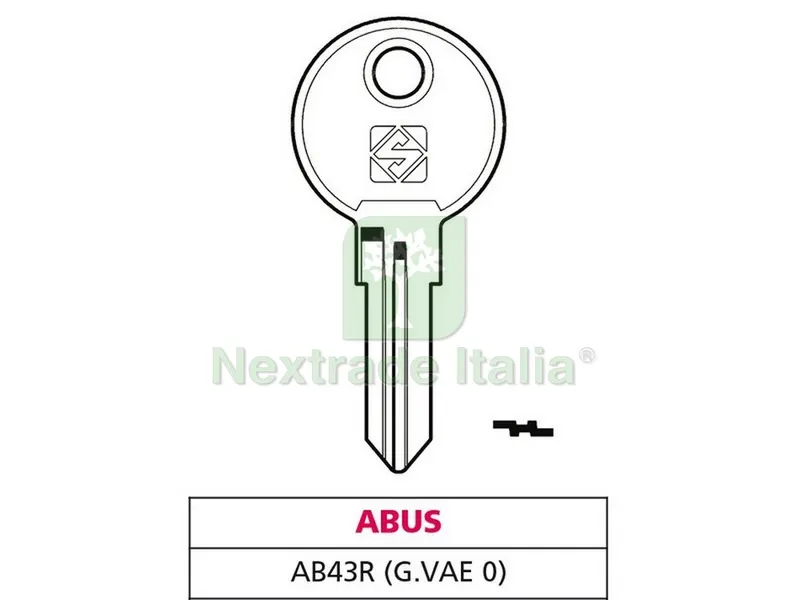 20PZ CHIAVE ASC AB43R (G. VAE 0) ABUS — Serrature e cilindri — rif. FERX.VIT47612 20PZ CHIAVE ASC AB43R (G. VAE 0) ABUS — Serrature e cilindri — rif. FERX.VIT47612