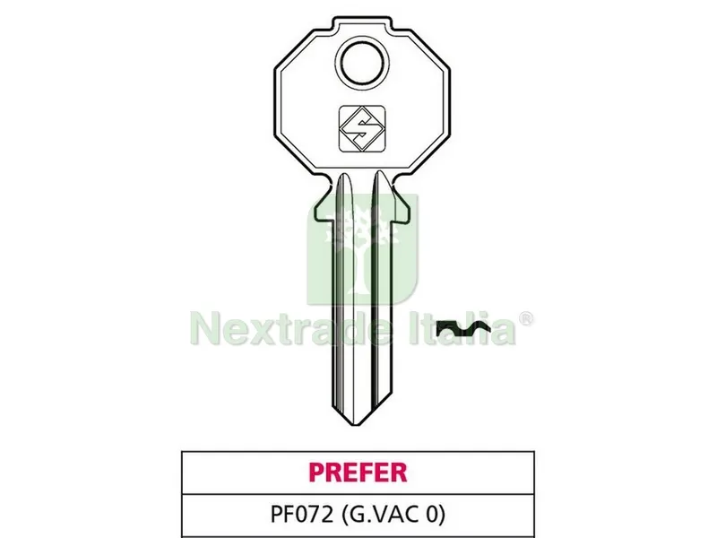 20PZ CHIAVE OTTONE PF072 (G. VAC 0) PREFER — Serrature e cilindri — rif. FERX.VIT47590 20PZ CHIAVE OTTONE PF072 (G. VAC 0) PREFER — Serrature e cilindri — rif. FERX.VIT47590