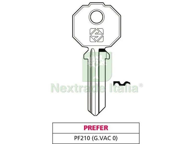 20PZ CHIAVE OTTONE PF210 (G. VAC 0) PREFER — Serrature e cilindri — rif. FERX.VIT47574 20PZ CHIAVE OTTONE PF210 (G. VAC 0) PREFER — Serrature e cilindri — rif. FERX.VIT47574