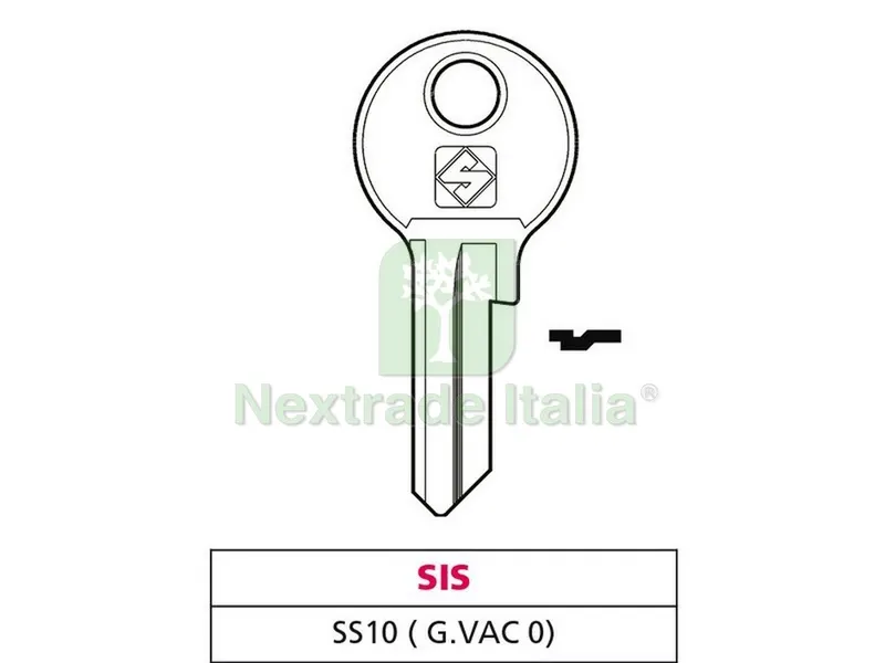 20PZ CHIAVE OTTONE SS10 (G. VAC 0) SIS — Serrature e cilindri — rif. FERX.VIT47625 20PZ CHIAVE OTTONE SS10 (G. VAC 0) SIS — Serrature e cilindri — rif. FERX.VIT47625