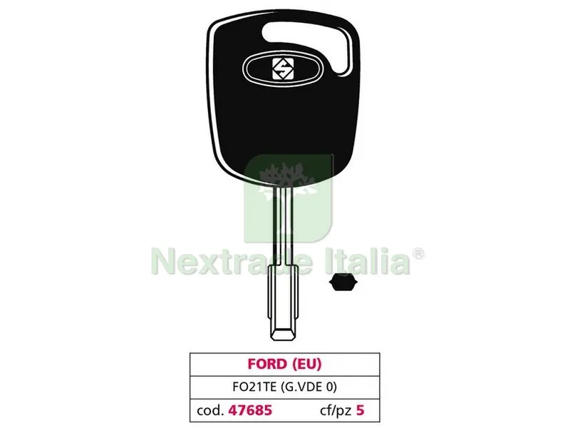5PZ CHIAVE PER AUTO FO21TE (G. VDE 0) FORD (EU) — Ferramenta porte e finestre — rif. FERX.VIT47685 5PZ CHIAVE PER AUTO FO21TE (G. VDE 0) FORD (EU) — Ferramenta porte e finestre — rif. FERX.VIT47685