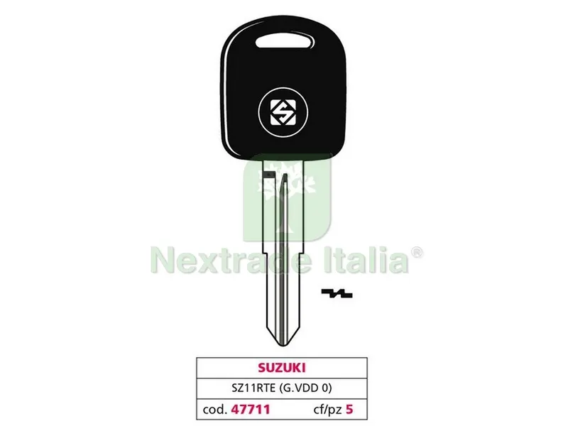 5PZ CHIAVE PER AUTO SZ11RTE (G. VDD 0) SUZUKI — Ferramenta porte e finestre — rif. FERX.VIT47711 5PZ CHIAVE PER AUTO SZ11RTE (G. VDD 0) SUZUKI — Ferramenta porte e finestre — rif. FERX.VIT47711