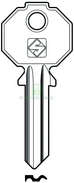 20PZ CHIAVE ASC PF072 (G. VAC O) PREFER — Ferramenta porte e finestre — rif. FERX.VIT16276