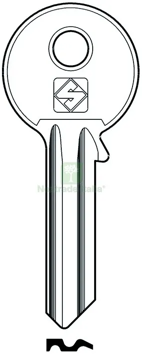 20PZ CHIAVE ASC WE1 (G. VAE 0) WELKA — Ferramenta porte e finestre — rif. FERX.VIT4928