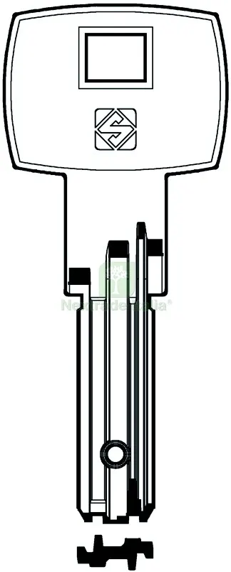 5PZ CHIAVE OTTONE DM144 (G. VAG 4) DOM — Ferramenta porte e finestre — rif. FERX.VIT57228