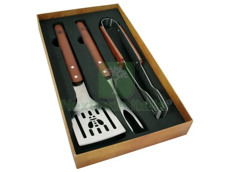 SET UTENSILI PER BARBECUE 3 PZ. — Set di attrezzi — rif. FERX.VIT53803 — foto 2 SET UTENSILI PER BARBECUE 3 PZ. — Set di attrezzi — rif. FERX.VIT53803 — foto 2
