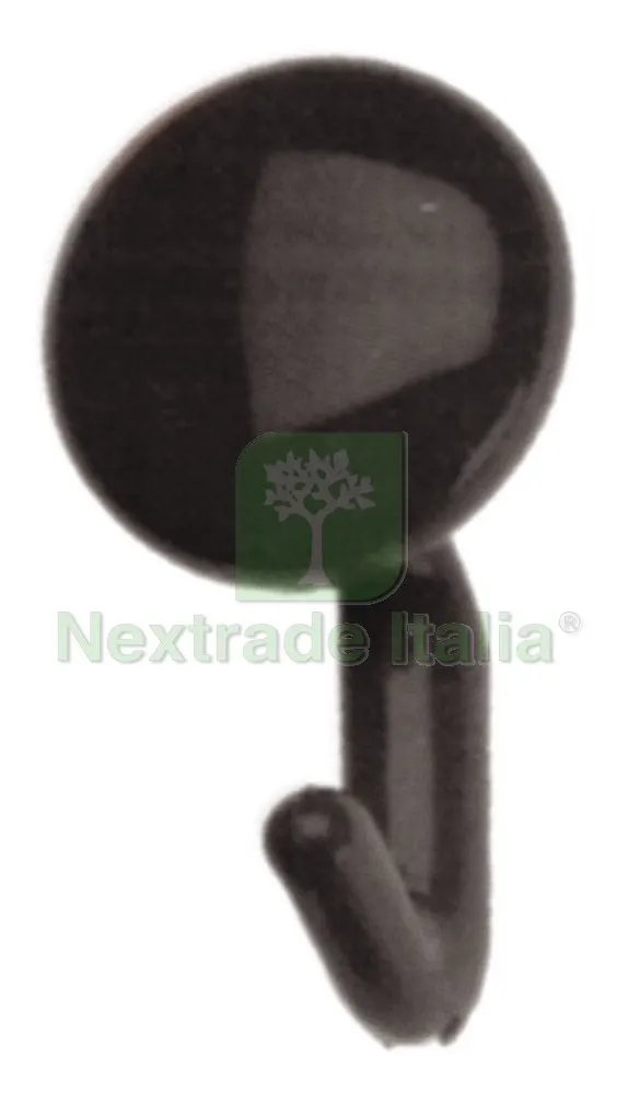 12PZ APPENDIABITO CON POMOLO 1 Posto col. Nero — Maniglie e pomelli — rif. FERX.VIT21857