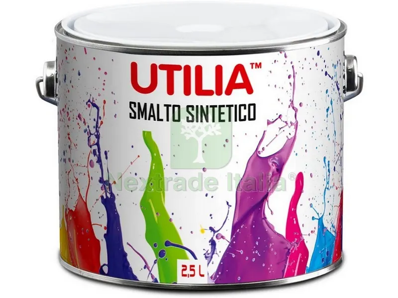 2PZ SMALTO SINTETICO lt. 2,5 Nero lucido — Vernici e smalti — rif. FERX.VIT45023 2PZ SMALTO SINTETICO lt. 2,5 Nero lucido — Vernici e smalti — rif. FERX.VIT45023