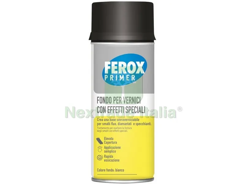 6PZ FEROX FONDO BIANCO PER EFFETTI SPECIALI ml.400 — Vernici e smalti — rif. FERX.VIT55238 6PZ FEROX FONDO BIANCO PER EFFETTI SPECIALI ml.400 — Vernici e smalti — rif. FERX.VIT55238