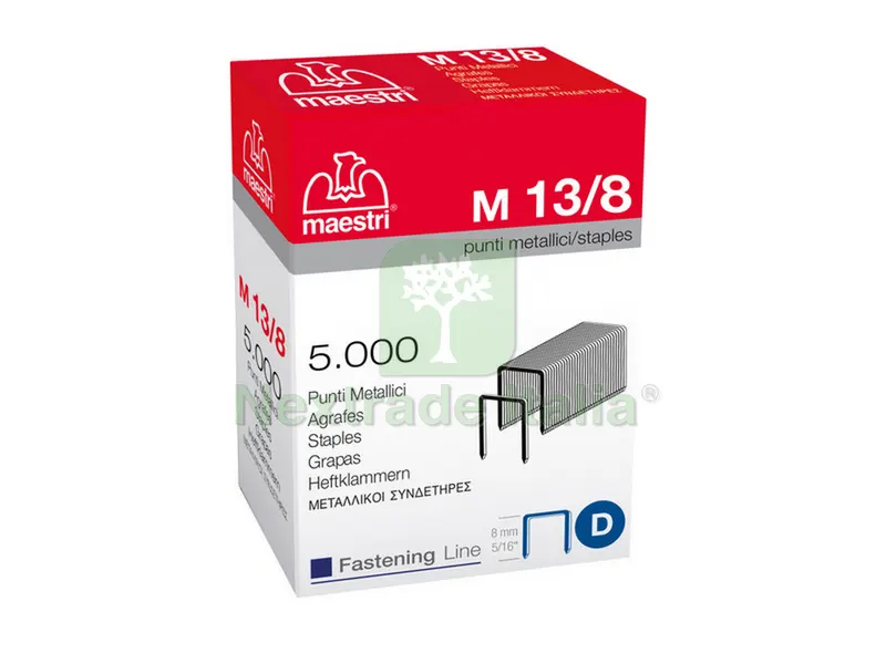 5000MILA PZ PUNTI PER FISSATRICI IN SCATOLA Mod. 13/10 mm. 10 — Casalinghi e organizzazione — rif. FERX.VIT40453 5000MILA PZ PUNTI PER FISSATRICI IN SCATOLA Mod. 13/10 mm. 10 — Casalinghi e organizzazione — rif. FERX.VIT40453