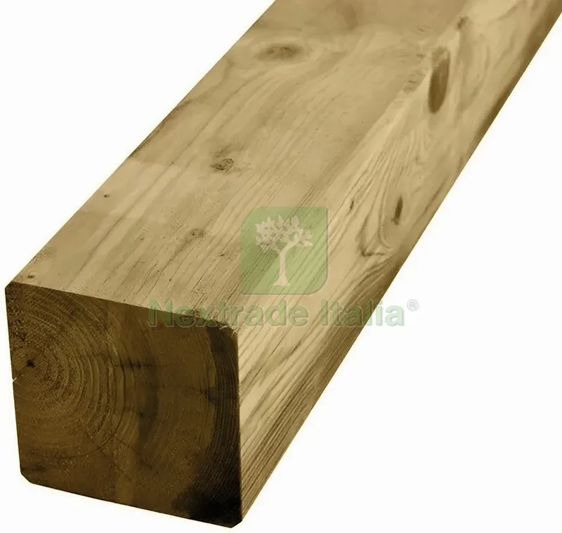 PALO QUADRO IN LEGNO cm. 7x7x130 h — Accessori recinzione — rif. FERX.VIT55671