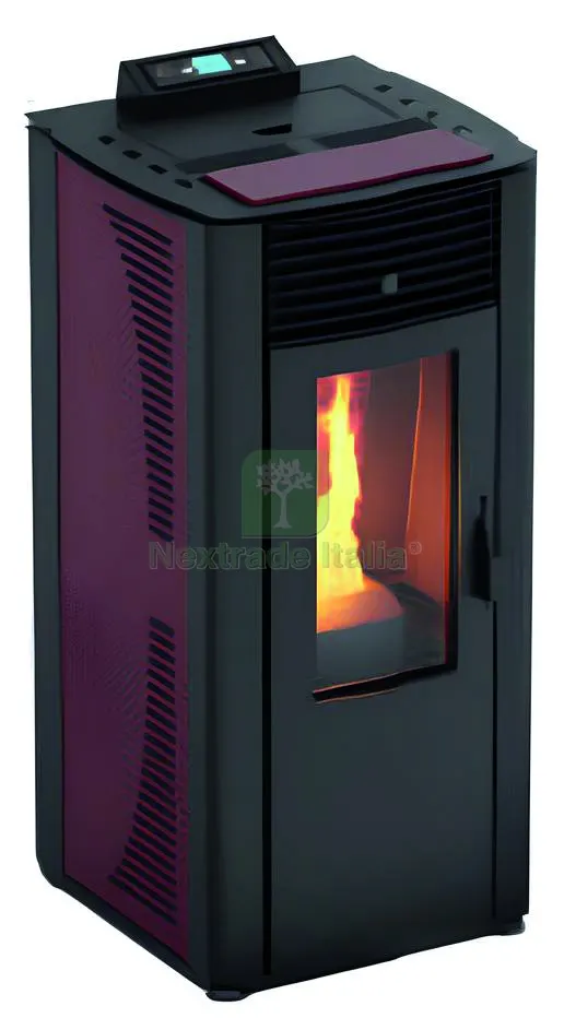 TERMOSTUFA A PELLET IDRO 15 - KW 13,8 Col. Bordeaux con telecomando — Stufe e camini — rif. FERX.VIT59924 TERMOSTUFA A PELLET IDRO 15 - KW 13,8 Col. Bordeaux con telecomando — Stufe e camini — rif. FERX.VIT59924