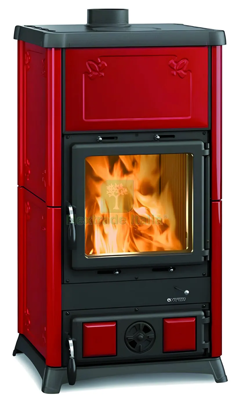 La Nordica STUFA A LEGNA FEDORA Col. Bordeaux — Stufe e camini — rif. FERX.VIT56709 La Nordica STUFA A LEGNA FEDORA Col. Bordeaux — Stufe e camini — rif. FERX.VIT56709