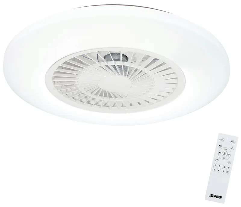 Zephir Ventilatore Plafoniera LED ZVP1 con Luce Bianca Regolabile +RGB Multicolor — Illuminazione — rif. FERX.VIT60596