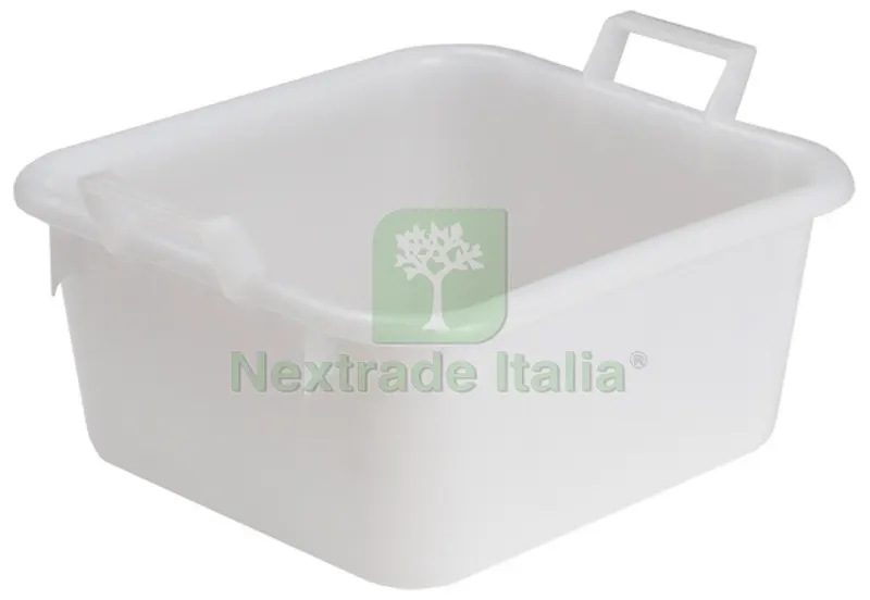 BACINELLA QUADRA BIANCA lt. 15 - cm. 38x36x17 h — Casalinghi e organizzazione — rif. FERX.VIT23706