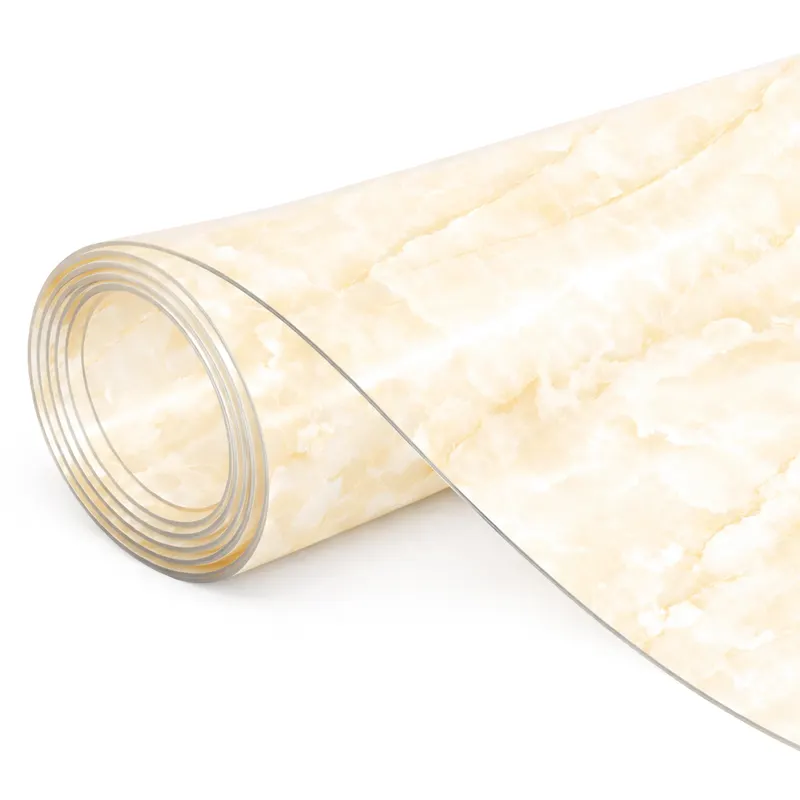 15MT TOVAGLIATO PVC EFFETTO MARMO cm. 100 h, spessore mm. 1,2 Col. Bianco/Giallo — Tessili e biancheria casa — rif. FERX.VIT60593