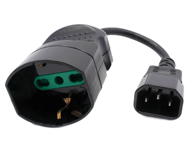 CAVO ALIMENTAZIONE IEC/SCHUKO PER GRUPPO DI CONTINUITÀ UPS — Interruttori e prese — rif. FERX.VIT61106 CAVO ALIMENTAZIONE IEC/SCHUKO PER GRUPPO DI CONTINUITÀ UPS — Interruttori e prese — rif. FERX.VIT61106