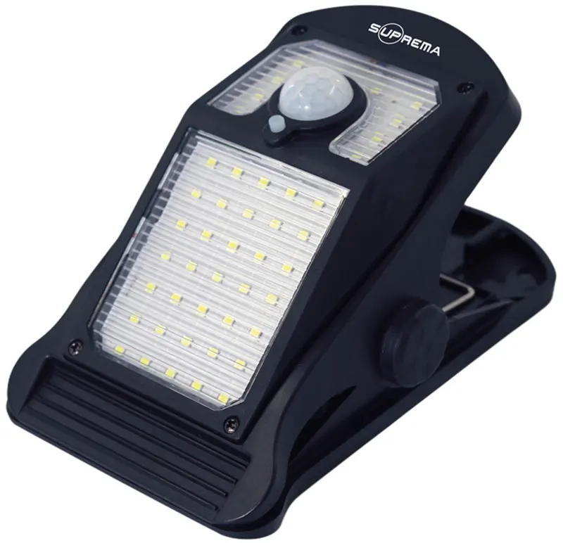 Suprema PROIETTORE SOLARE CON CLIP, 45 led, 2 watt, 250 lumen, luce naturale — Illuminazione — rif. FERX.VIT60540 Suprema PROIETTORE SOLARE CON CLIP, 45 led, 2 watt, 250 lumen, luce naturale — Illuminazione — rif. FERX.VIT60540