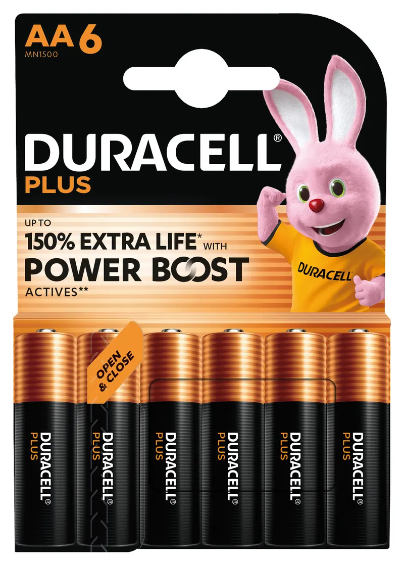 Duracell PILA ALCALINA SERIE PLUS POWER BOOST 6 PZ. STILO 1,5V — Pile e batterie — rif. FERX.VIT61169