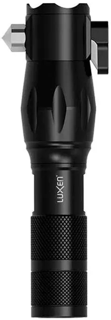 Luxen TORCIA IN ALLUMINIO+ LAMA TAGLIACINGHIE E MARTELLETTO, 5 W, 250 lumen, 5 modalità di luce+zoom — Illuminazione — rif. FERX.VIT60563 Luxen TORCIA IN ALLUMINIO+ LAMA TAGLIACINGHIE E MARTELLETTO, 5 W, 250 lumen, 5 modalità di luce+zoom — Illuminazione — rif. FERX.VIT60563