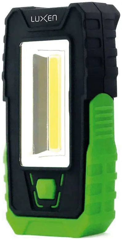 Luxen Torcia Tascabile con Magnete 3 W Frontale + 1 W Torcia, 240 lumen, col. Verde — Illuminazione — rif. FERX.VIT60559