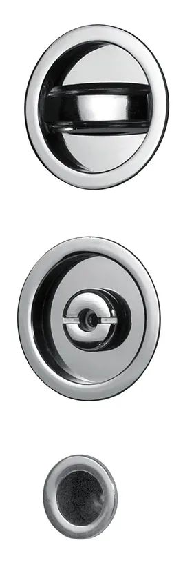 Kit Maniglie Tondo per Porte Scorrevoli Col. cromo satinato — Maniglie e pomelli — rif. FERX.VIT60696
