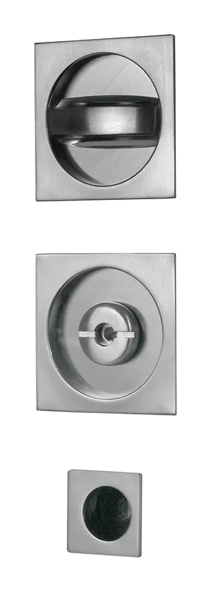 Kit Maniglie Quadro per Porte Scorrevoli Col. cromo satinato — Maniglie e pomelli — rif. FERX.VIT60730