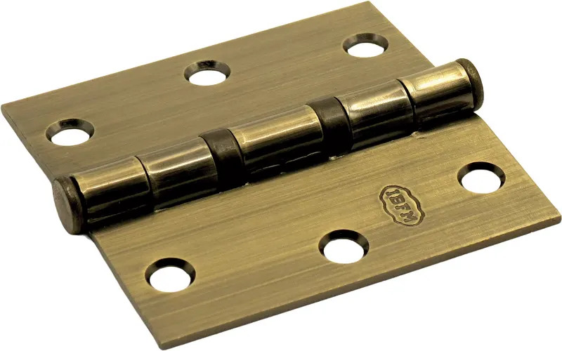 Ibfm Cerniera con Cuscinetti a Sfera e Pomolo Piano in acciaio bronzato mm. 102x76 (4x3'') — Cerniere e cardini — rif. FERX.VIT60967