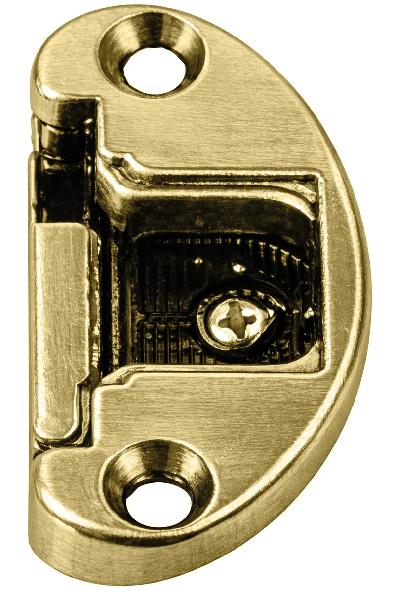 10PZ BASETTA PER CERNIERE PER MOBILI mm. 51,65x22,6 Col. Ottone — Cerniere e cardini — rif. FERX.VIT61213