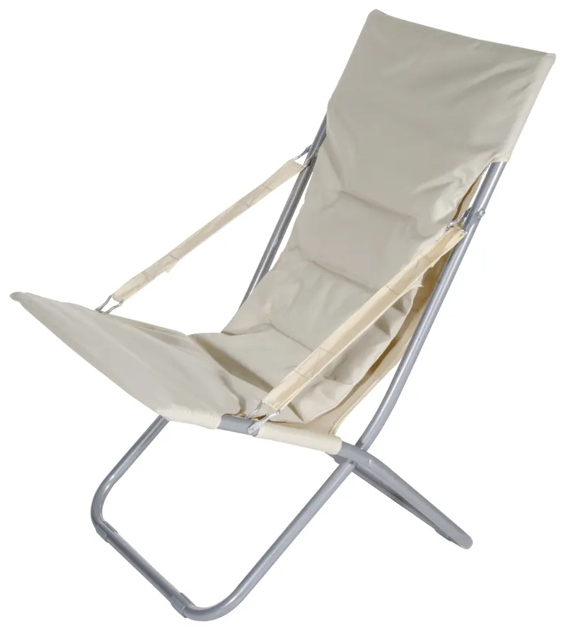 Poltrona da Giardino Pieghevole cm. 80x60x92 h col. Ecrù — Arredo giardino — rif. FERX.VIT61052