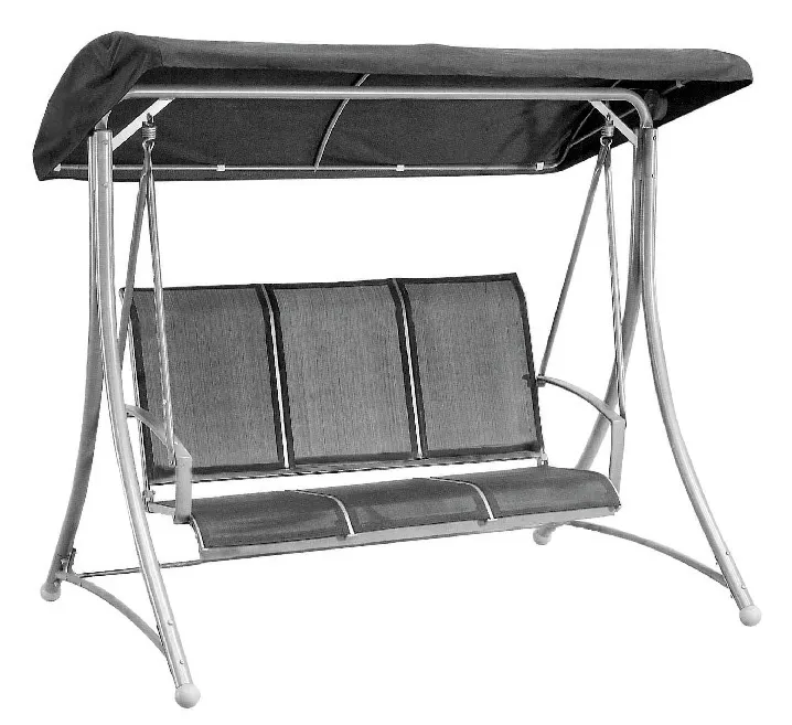 DONDOLO A 3 POSTI cm. 165x125x178 h col. Grigio — Tempo libero outdoor — rif. FERX.VIT61079 DONDOLO A 3 POSTI cm. 165x125x178 h col. Grigio — Tempo libero outdoor — rif. FERX.VIT61079