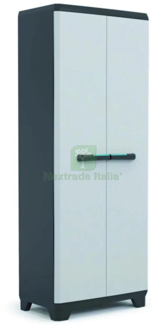 ARMADIO PORTASCOPE LINEAR cm. 68x39x173 h col. Grigio/Nero — Arredo — rif. FERX.VIT57434 — foto 2