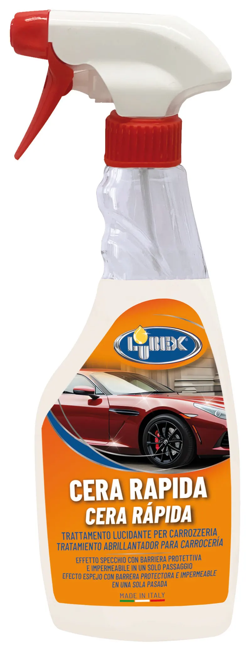 12PZ Lubex Cera Liquida per Auto ml. 500 — Cere e finiture legno — rif. FERX.VIT61324 12PZ Lubex Cera Liquida per Auto ml. 500 — Cere e finiture legno — rif. FERX.VIT61324